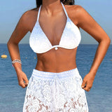 Marta | Elegant Unicolour Lace Bikini Set