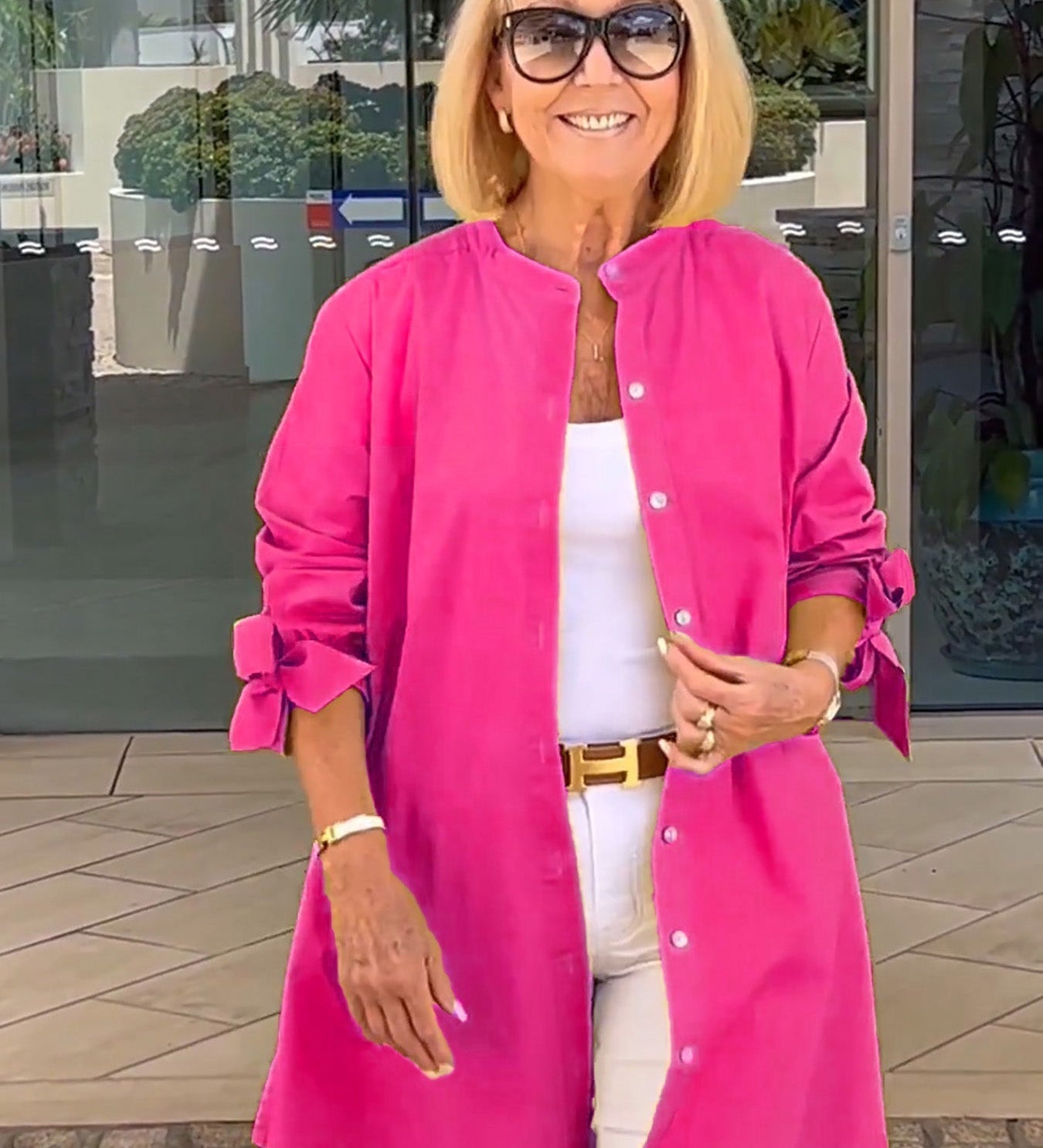 CÉLINA™ - Classy Long Shirt Jacket