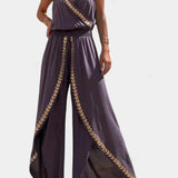 Donatila Mono Unique with Golden Details and Open Leg