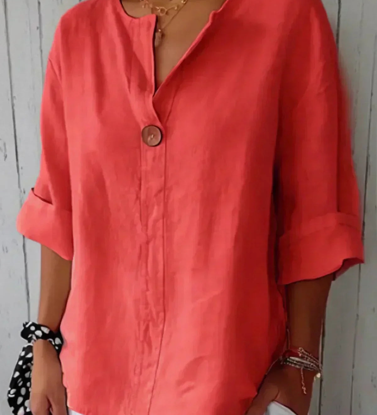 NAYLA™ - Casual V-Neck Blouse