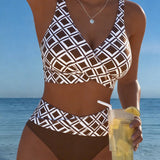 Letícia - Swimwear with Diamond Pattern