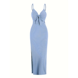 ROSE™ – Chic Knot Front Sleeveless Cami Dress