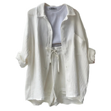 VERA™ – Modern Button-Up Shorts Set