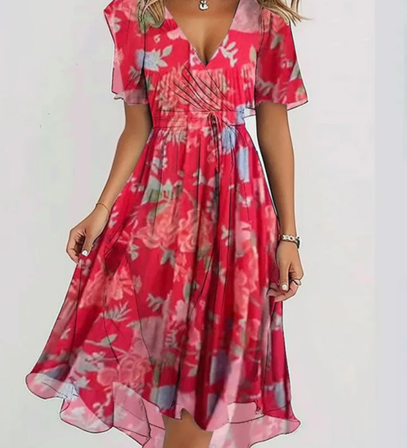 LAVINA™ – Vibrant Boho Midi Dress