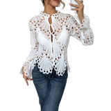 TINA™ – Chic Flounce Sleeve Blouse