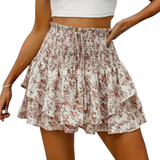 KIRRA™ – High Waist Floral Tie Front Wide Leg Shorts