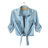 MARICEL™ – Sophisticated 3/4 Sleeve Crop Shirt