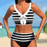 Laura | High-Waisted Striped Bikini