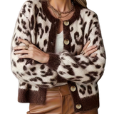 ELIZA™ – Elegant Leopard Print Cardigan
