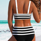 Laura | High-Waisted Striped Bikini