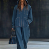 Tiria Long-Sleeve Jumpsuit with Hood
