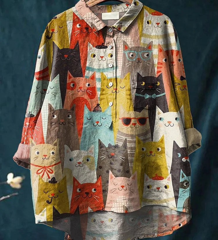 SHEENA™ - Cat Art Shirt