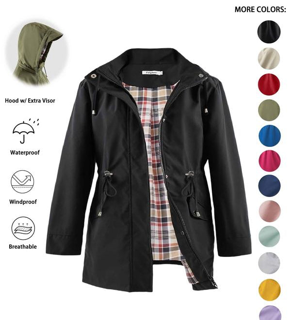 DENA™ - Lightweight Hooded Trench Coat for Casual Outings