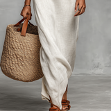 Minimalist Linen Maxi Dress