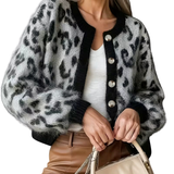 ELIZA™ – Elegant Leopard Print Cardigan