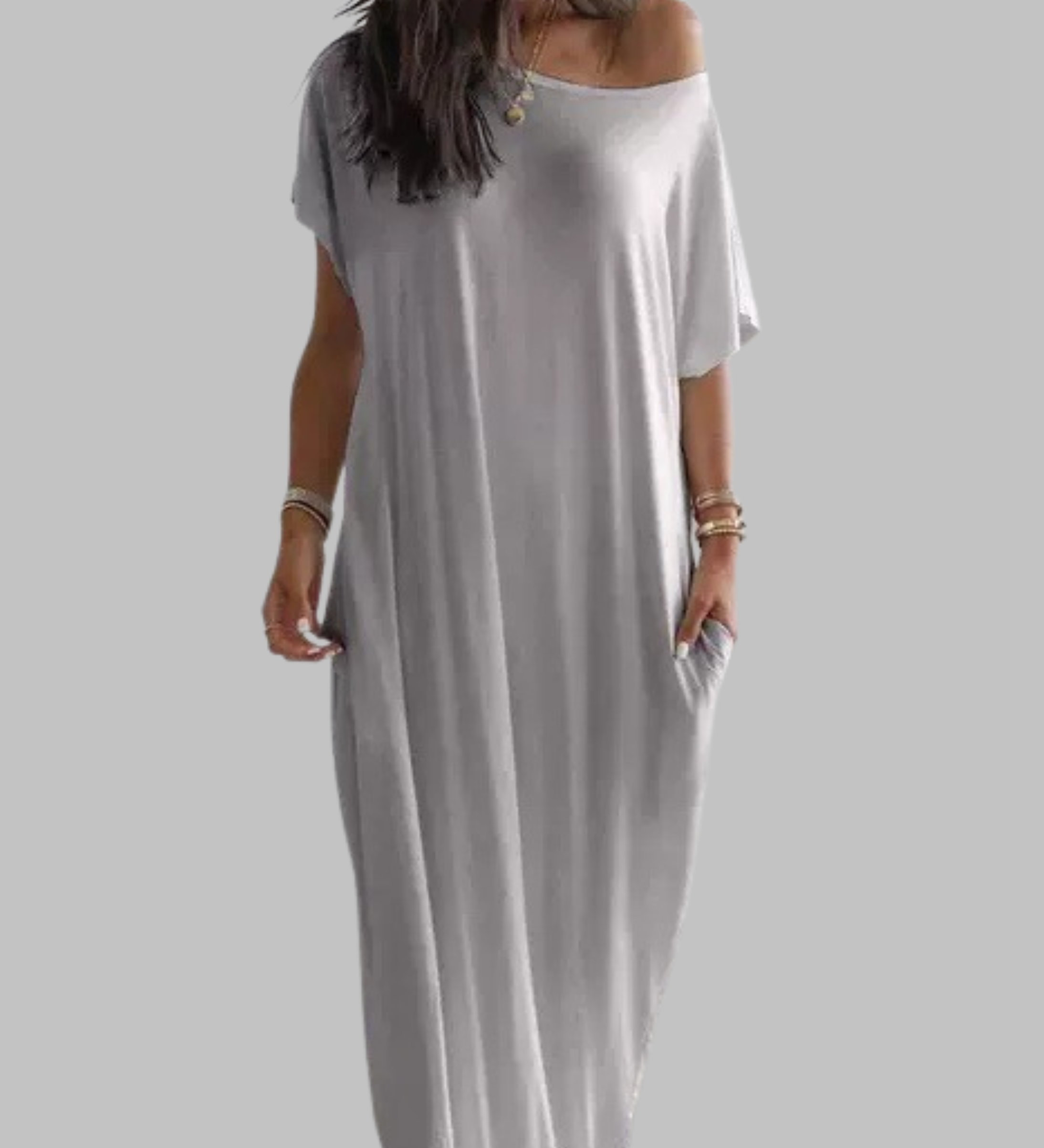 SHAEL™ - Loose Fit Round Neck Sleep Nightdress
