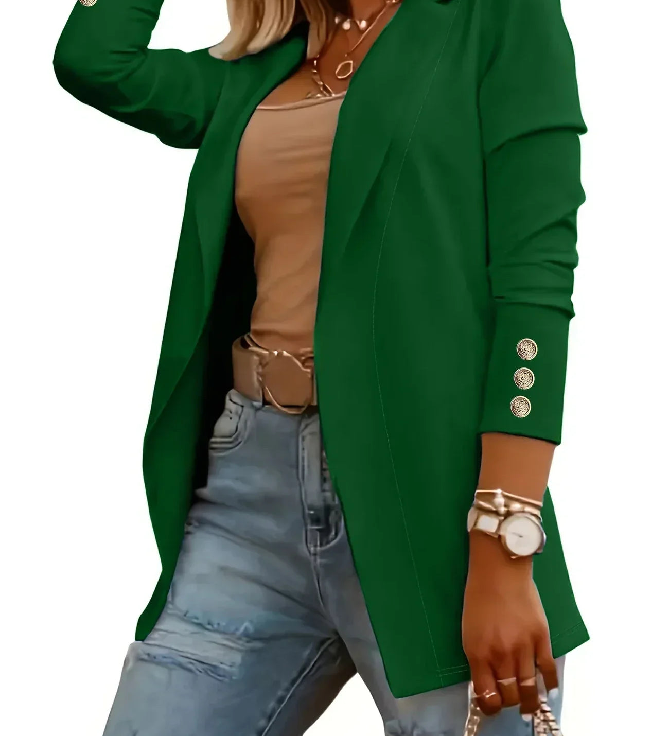 EMMA™ - Chic Open Front Jacket