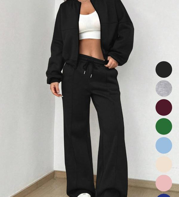 PALOMA™ – Cozy Streetwear Zip Jacket and Pants Set