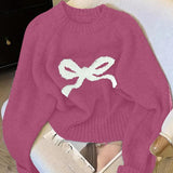 GRACIE™ - Elegant Bow Knit Sweater for Fall & Winter Fashion