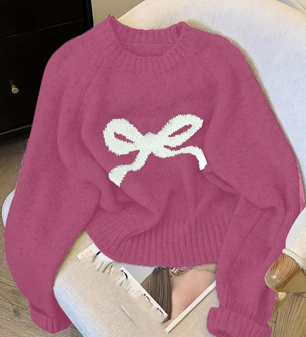GRACIE™ - Elegant Bow Knit Sweater for Fall & Winter Fashion