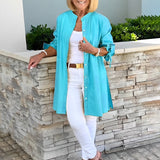 CÉLINA™ - Classy Long Shirt Jacket
