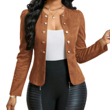 KYREE™ – Sophisticated Puff Shoulder Blazer