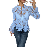TINA™ – Chic Flounce Sleeve Blouse