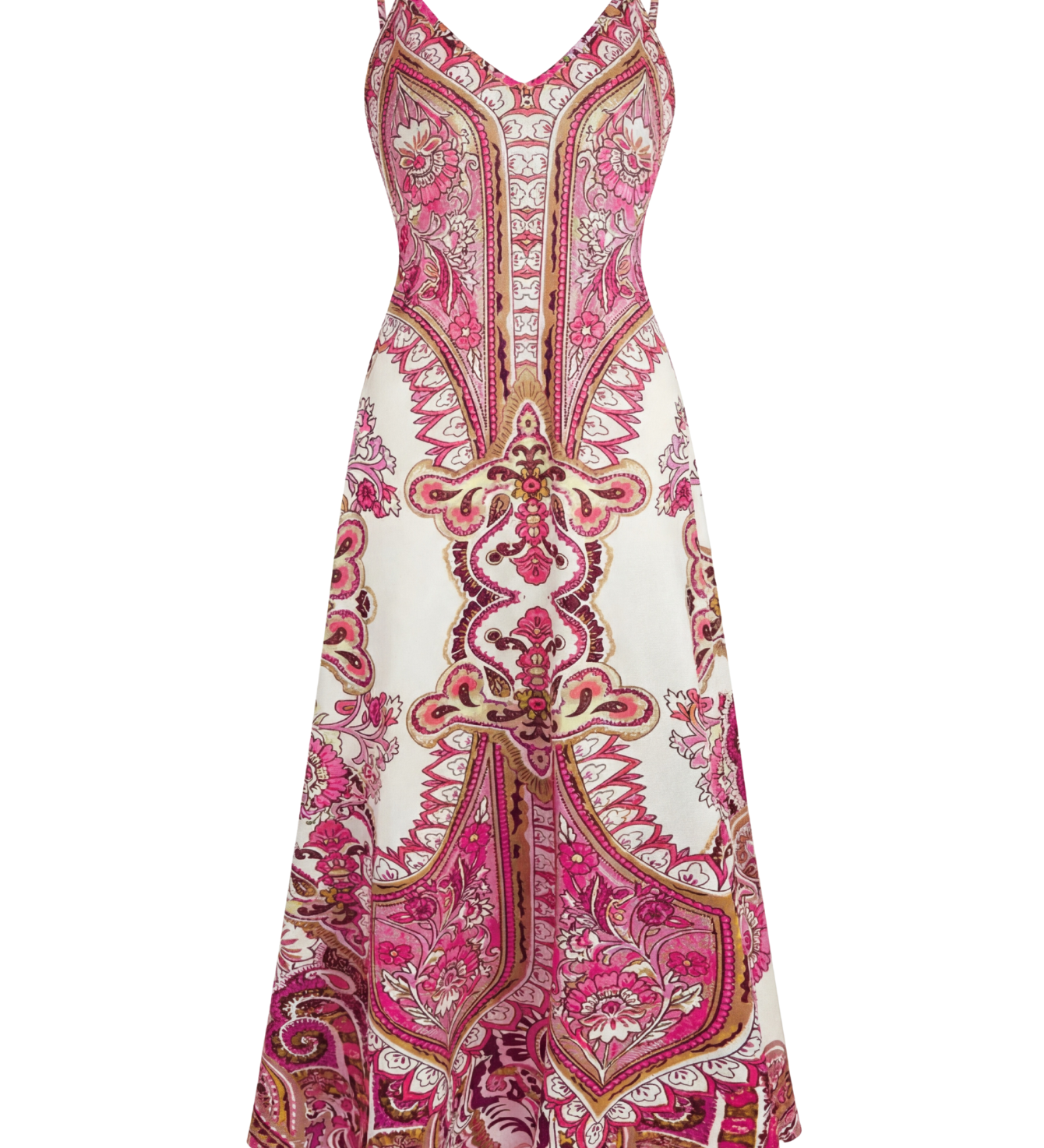 OTTILIE™ – Boho Floral Print Sleeveless Dress