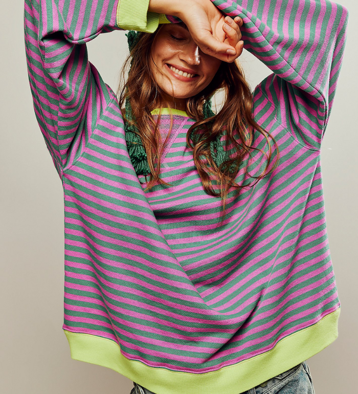 Ashley | Playful Striped Sweater