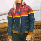 Ines - Retro Hooded Leather Jacket