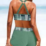 Palmira - High-Waisted Striped Bikini