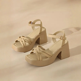 KIANA™ – Fashionable Cross Strap Heeled Sandals