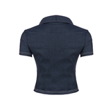 KENYA™ – Chic Fitted Short Sleeve Shirt