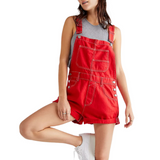 REMITA™ - Vintage Adjustable Denim Overall Shorts