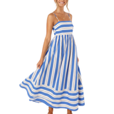 TAYLA™ – Casual Striped Cami Maxi Dress