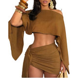 CONNIE™ – Refined Beachwear Set with Elegant Top and Bodycon Skirt