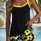 Catarina | Elegant Two-Piece Tankini Set