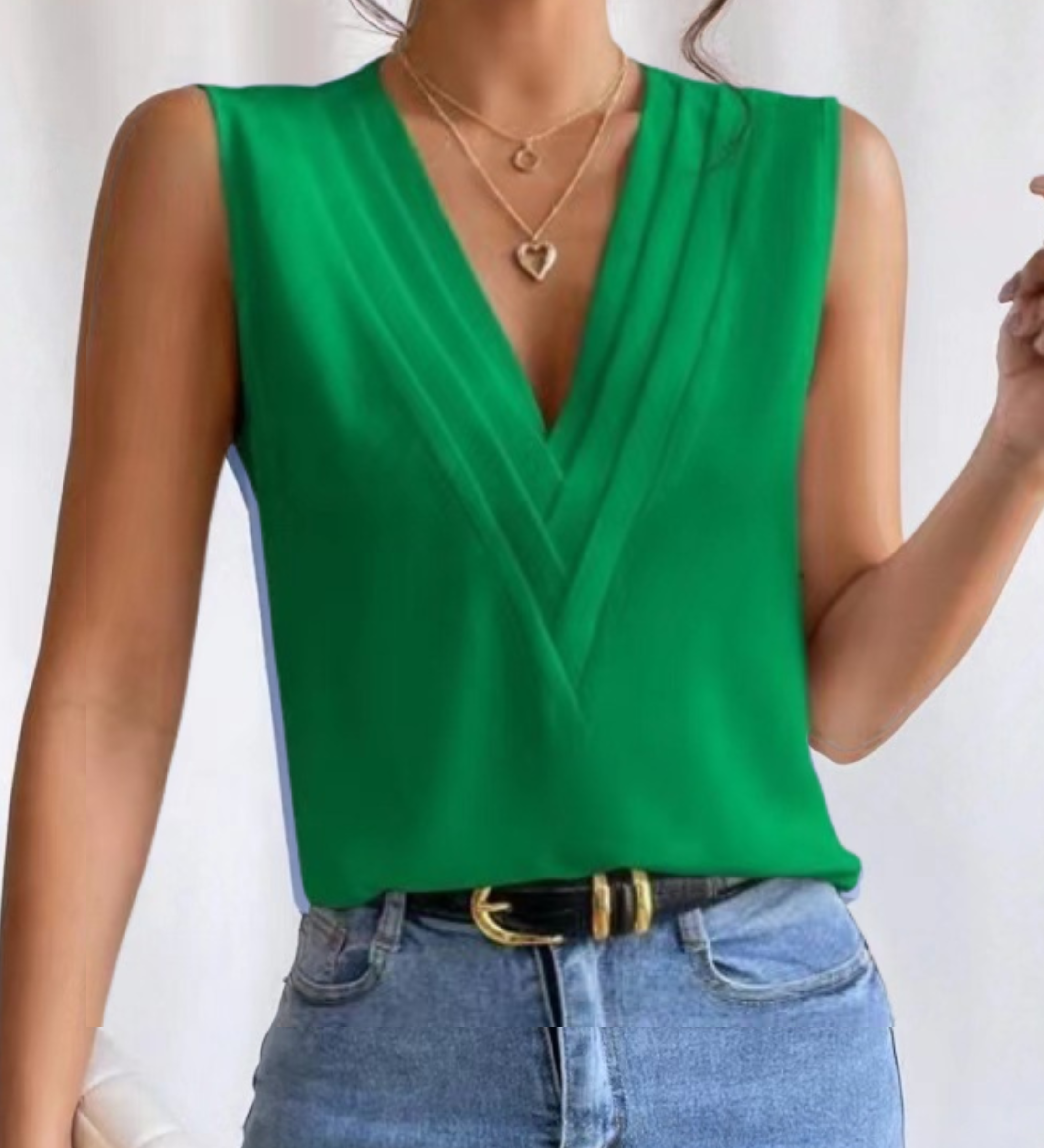 JADE™ - Lightweight Sleeveless V-Neck Top