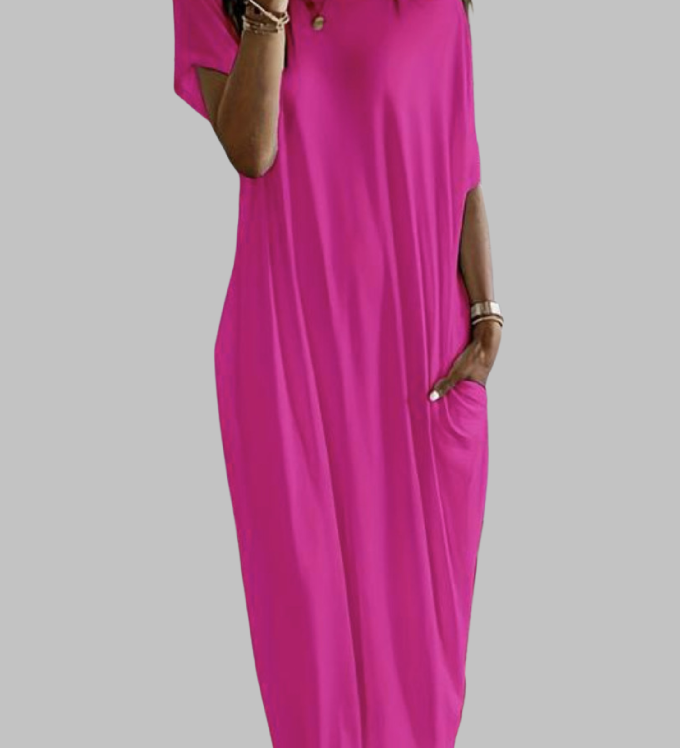SHAEL™ - Loose Fit Round Neck Sleep Nightdress