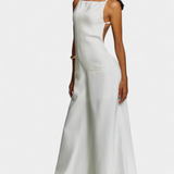 Belen Wide-Leg Halter Jumpsuit with Radiant Fall