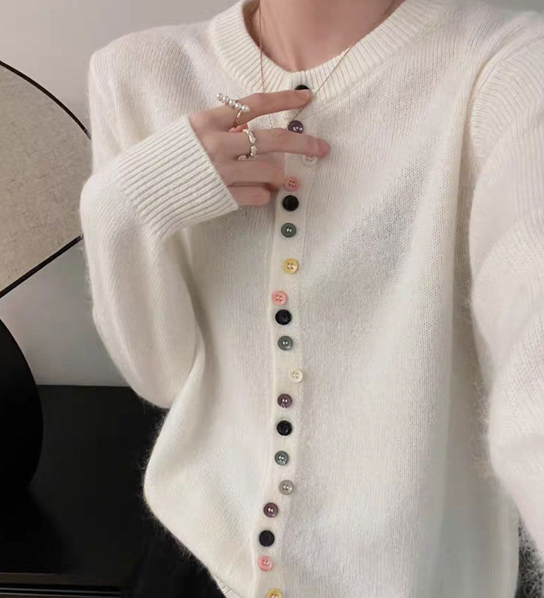 AALIYAH™ | Elegant Buttoned Knit Cardigan
