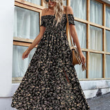 AMELISE™ – Vintage Casual Ruffle Summer Dress