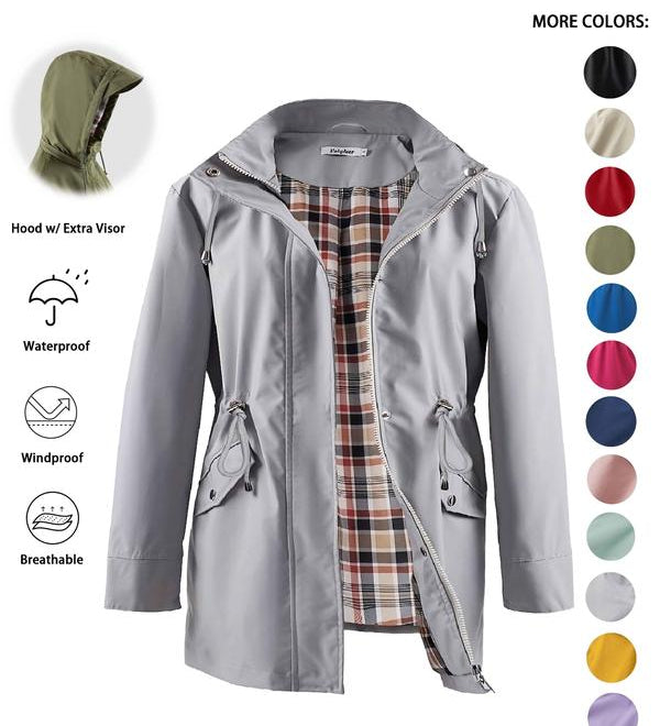 DENA™ - Lightweight Hooded Trench Coat for Casual Outings