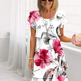 FLORA™ – Elegant Spring Midi Dress