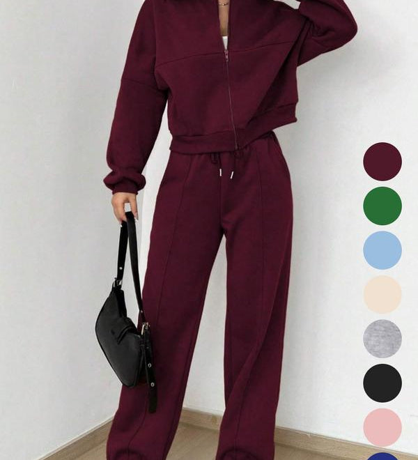 PALOMA™ – Cozy Streetwear Zip Jacket and Pants Set