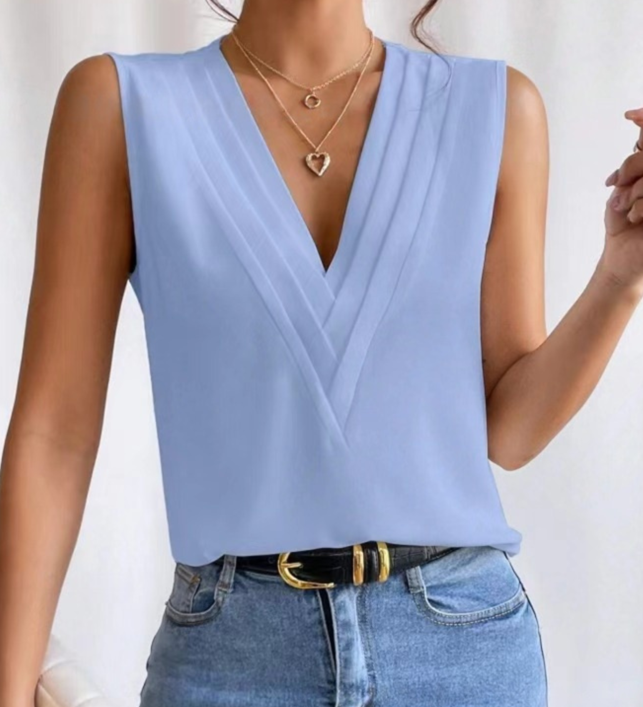 JADE™ - Lightweight Sleeveless V-Neck Top