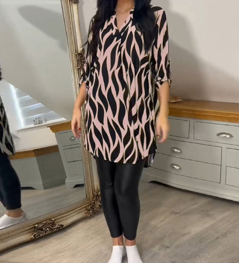 ALEXANDRA™ - Printed Loose-Fit Top