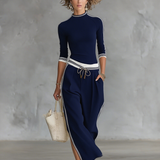 Sport Set Wide Pants with Drawstring