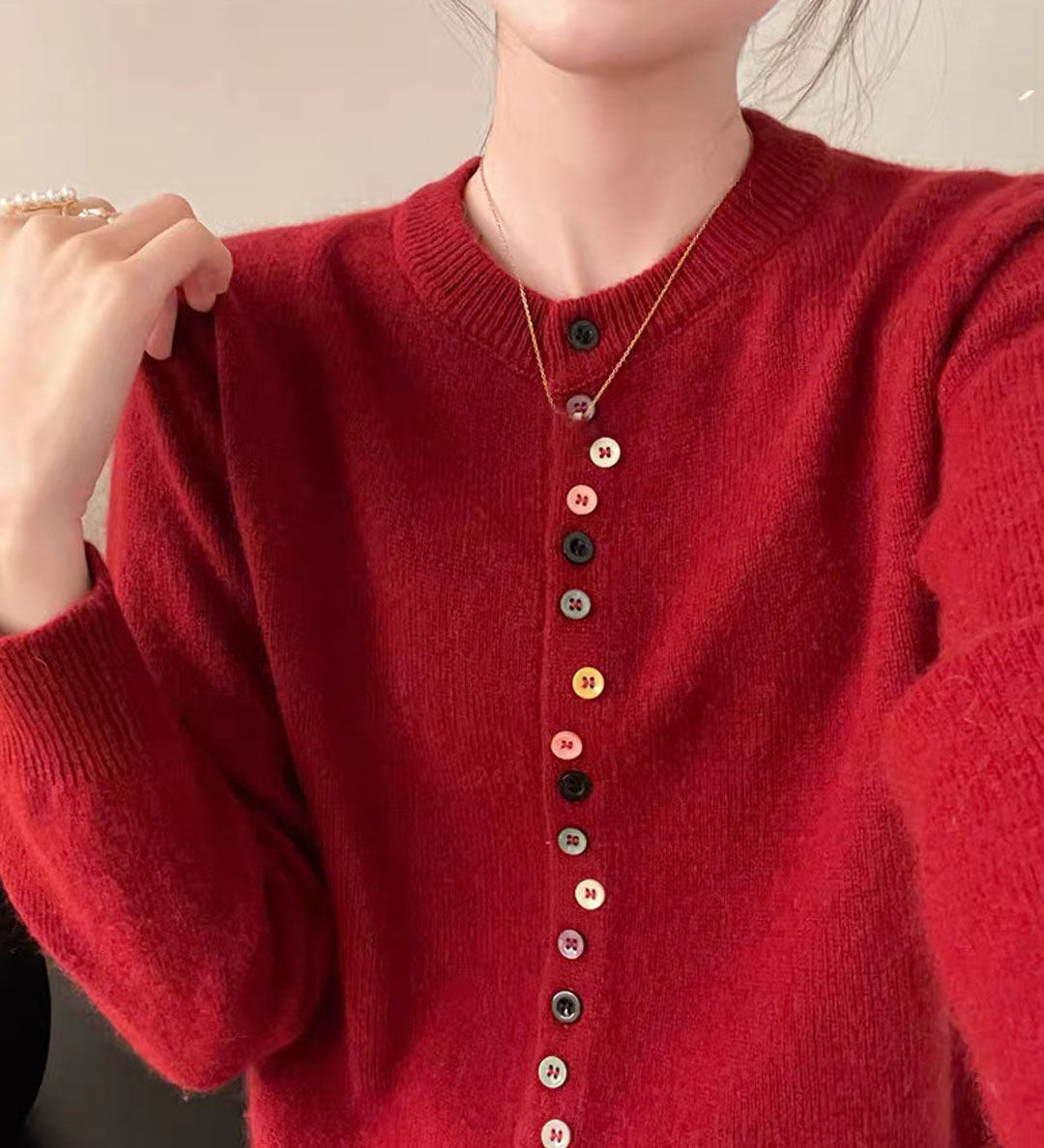 AALIYAH™ | Elegant Buttoned Knit Cardigan
