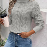 MAIKA™ - Cable Knit Turtleneck Sweater